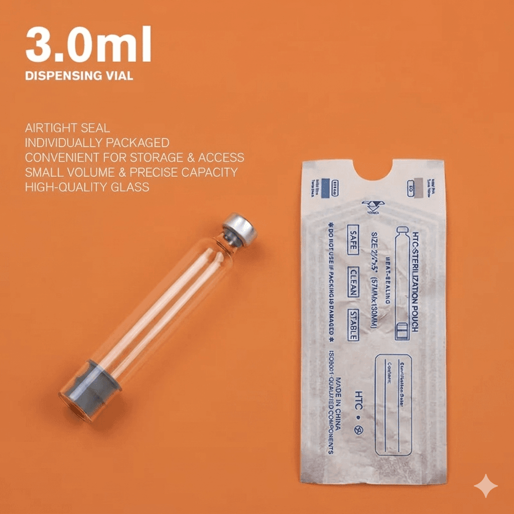 3 mL dispensing vial